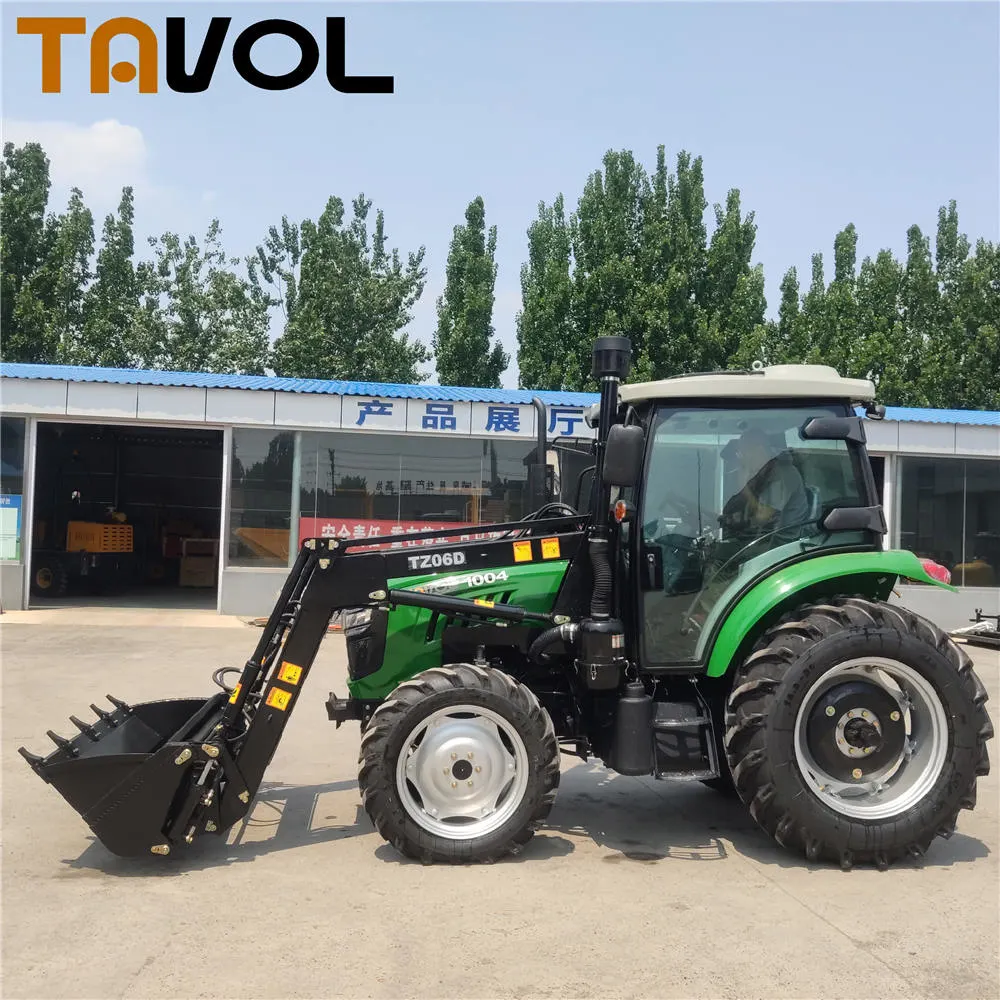 100HP 4*4 Compact Tractor with Front End Loader and Backhoe Price