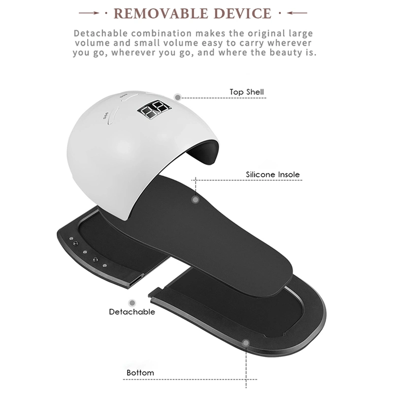 Lampe UV LED sèche-ongles main et pied 48 W rechargeable Machine de manucure sans fil