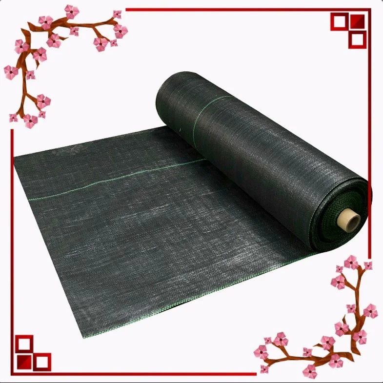 Black Plastic PP Woven Cloth Grass-Proof Cloth
