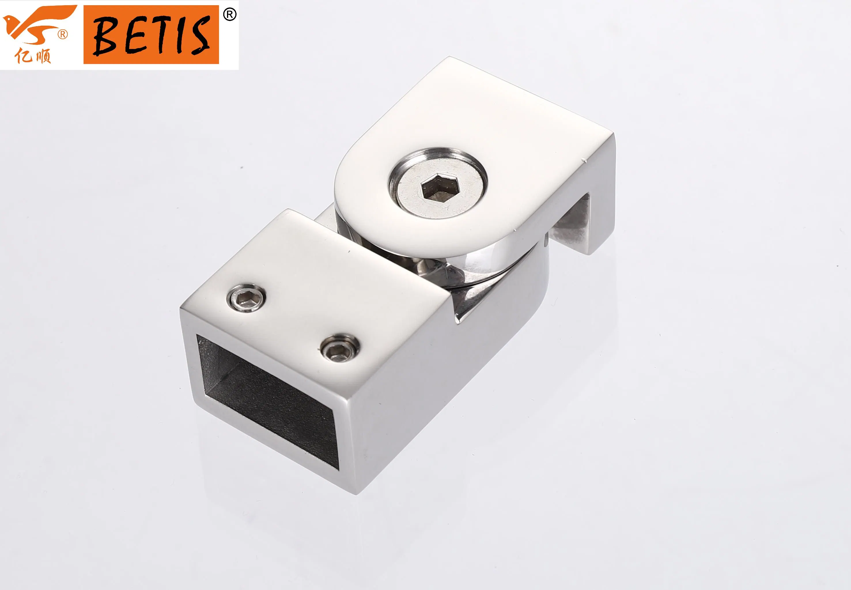 Accesorios de hardware de ducha de vidrio para baño Conexión de parche conector de barra de cabezal de montaje en pared ajustable giratorio Montaje