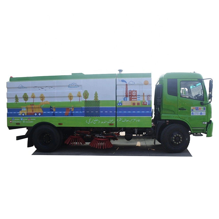 Highway Clw 12 M3 Road Sweeping Truck with Hydraulic System and Vacuum Function to Sweep The Street, Runway