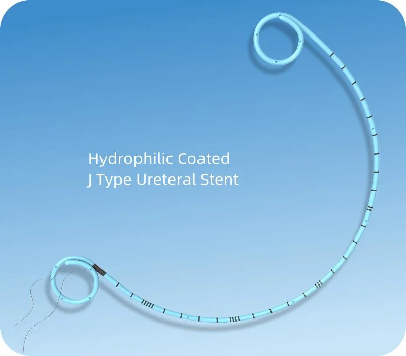 Hydrophilic Coated J Type Ureteral Stent New Technology