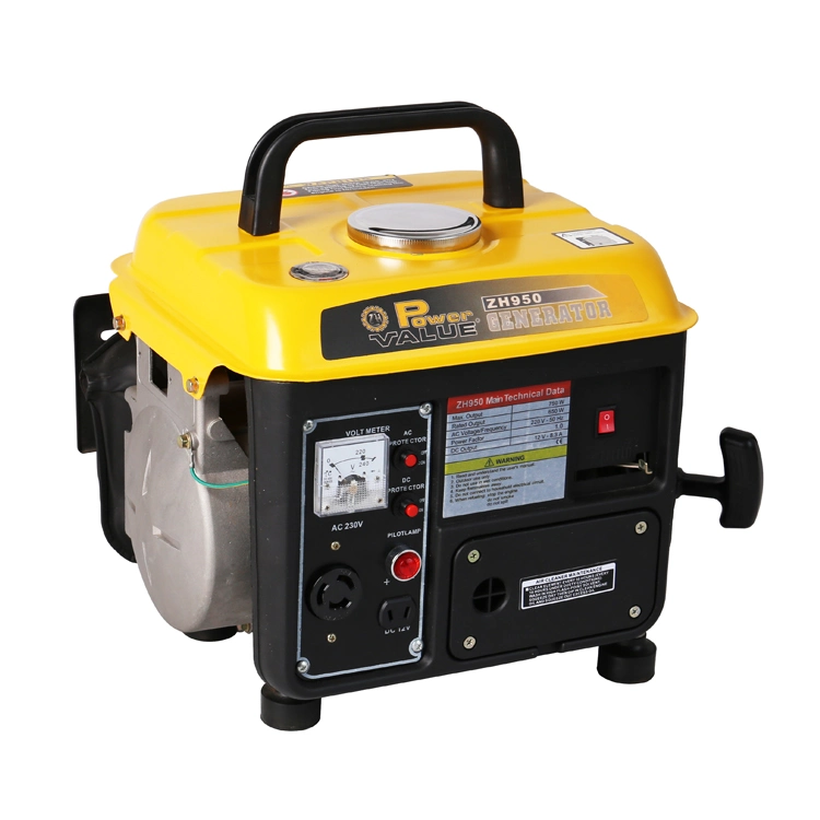 0.5KVA 500W 650W 0,65 kVA portátil pequeña Mini generador de gasolina