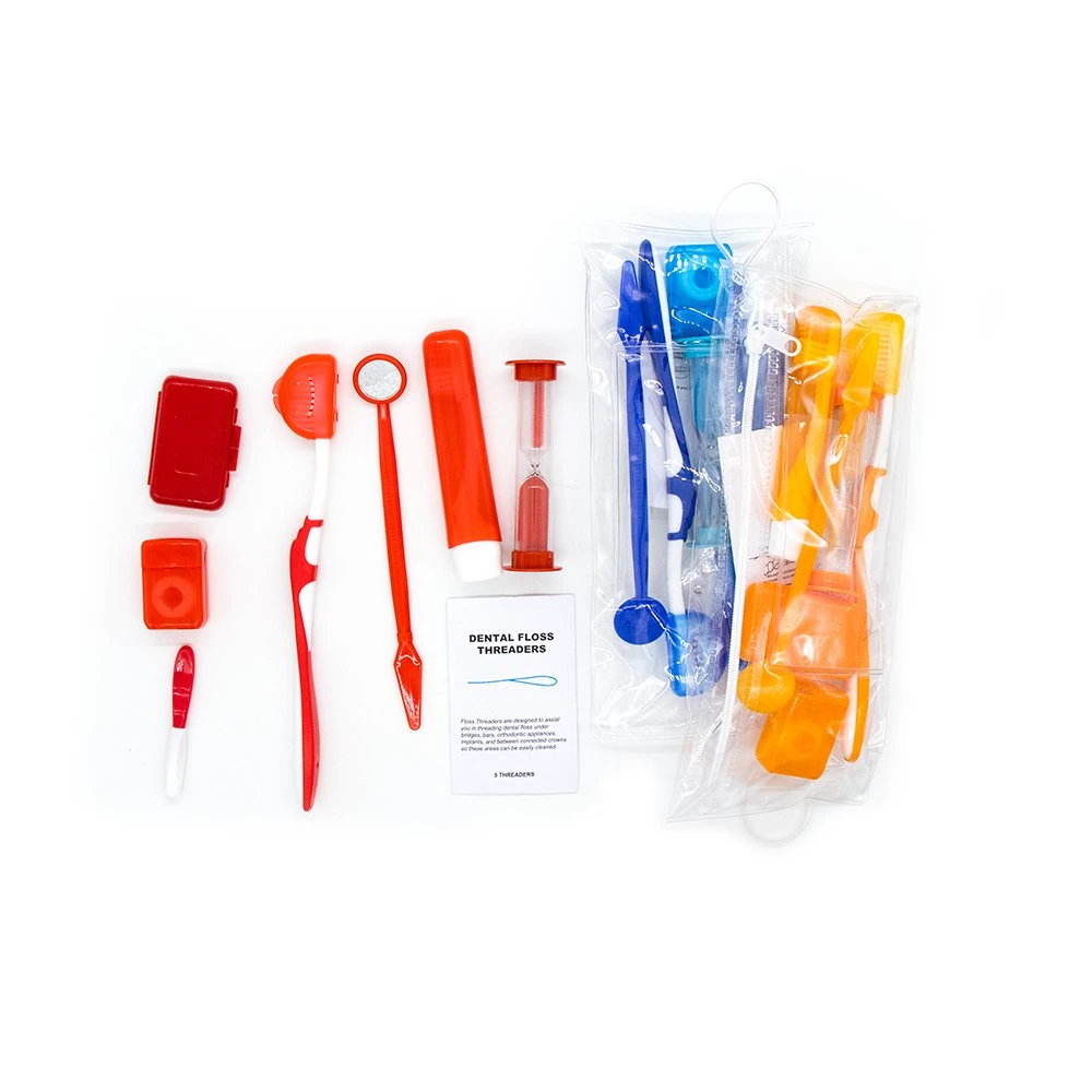 Portable 8 in 1 Travel Dental Hygiene Clean Care Brush Orthodontic Kit