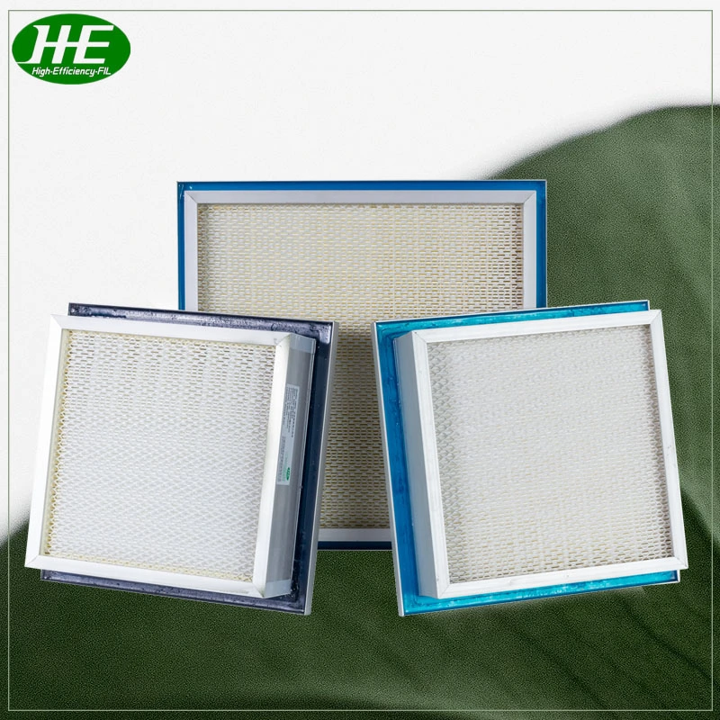 Customized HEPA Air Filters Unit Gel Seal Mini-Pleat Panel Filter