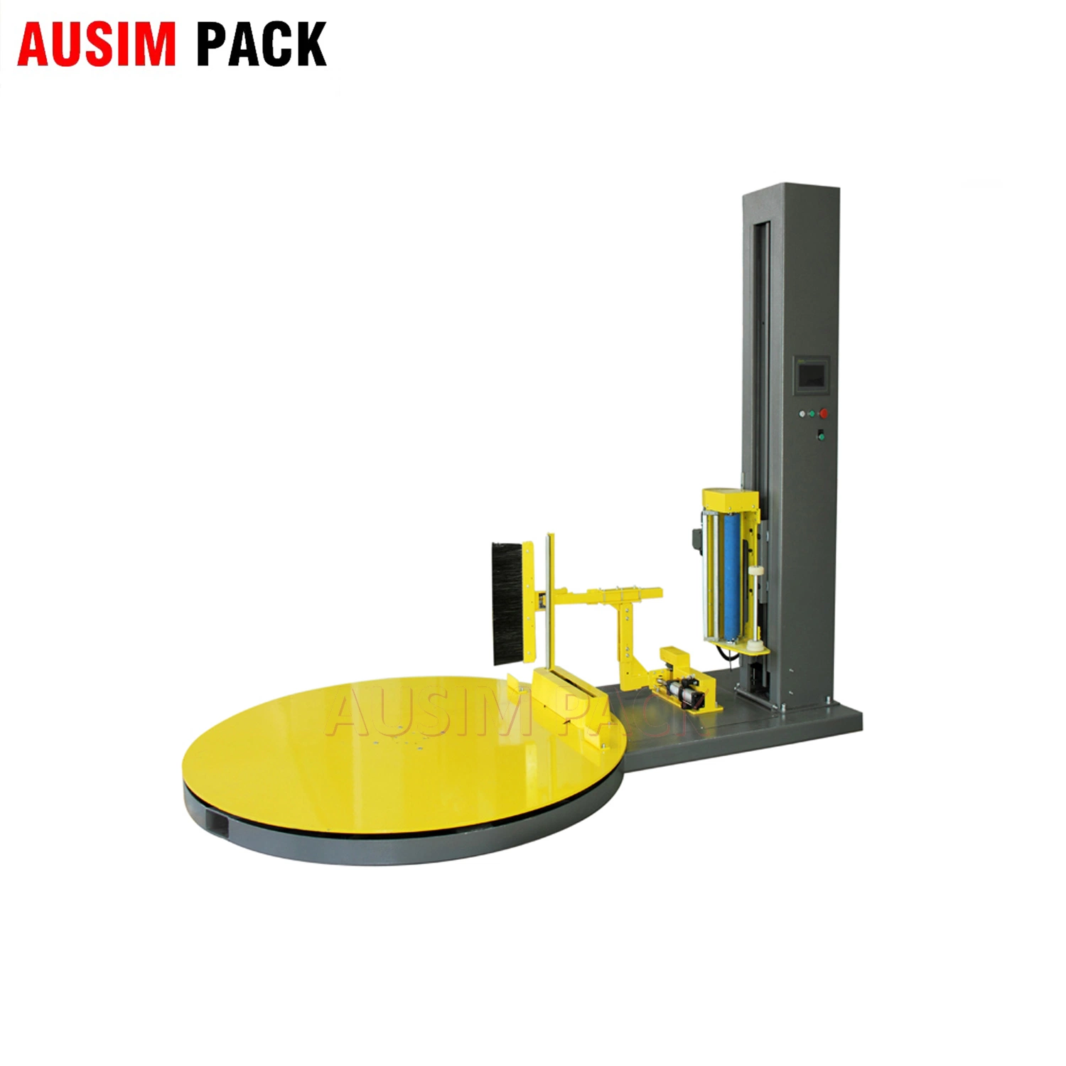 Heavy Duty Industrial Customized Electric Automatic Turntable Pallet Wrapping Machine for Chemical Industry