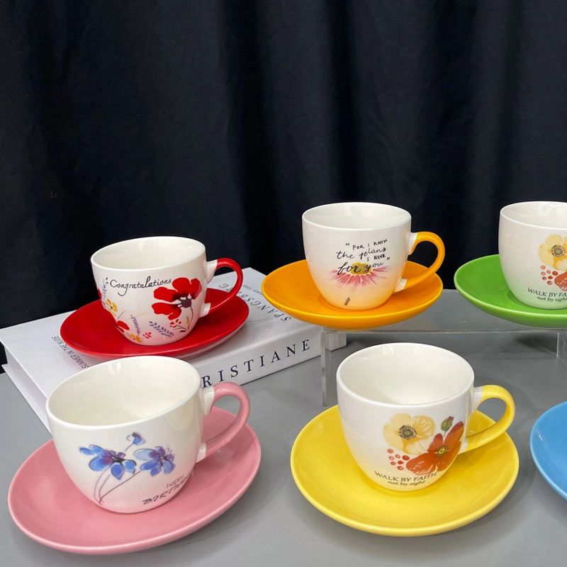 Spring Coffee Set, Tea Cup Set for Office and Home