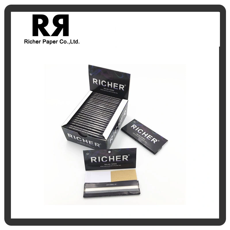 1 1/4 Cigarette Rolling Paper with Magnetic Packaging Design