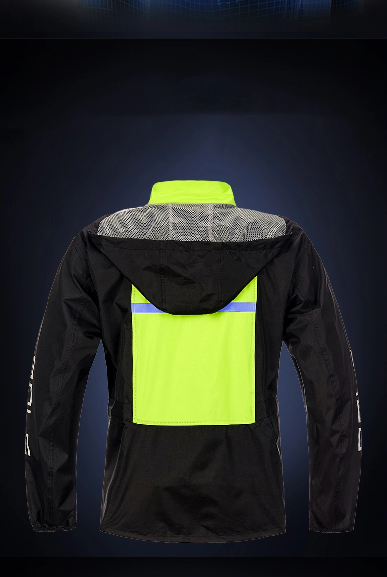 New Design Regenjacke Motorrad Wasserdichte Regenjacke für Erwachsene