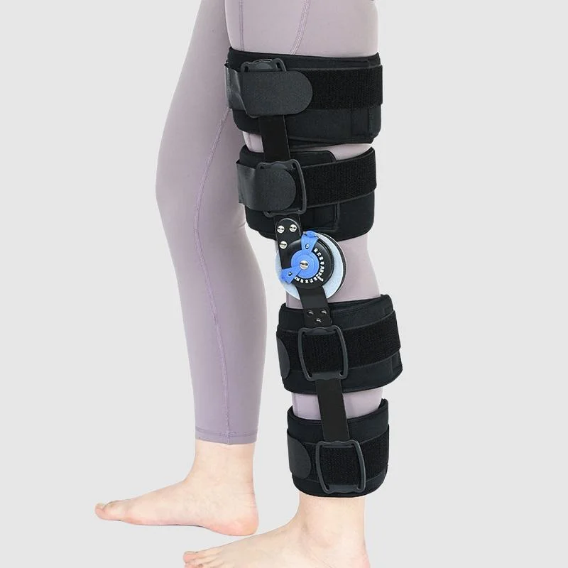 Quality Hinged ROM Knee Brace Post Op Knee Support Orthosis Immobilizer Protector