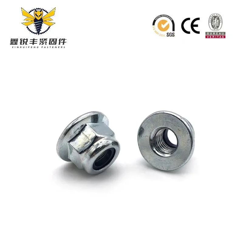 Premium Customized Galvanized Carbon Steel Round Self Locking Platedhex Flange Nut M3-M50