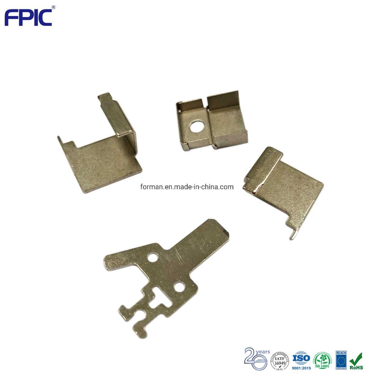 Precise Stamping Forming Metal Hardware Custom Components Battery Contact Terminals