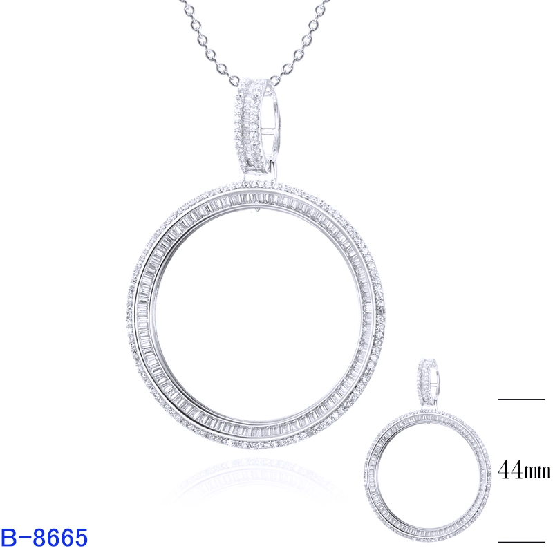 Wholesale/Supplier New Model 925 Sterling Silver Fashion Jewelry CZ Pendant for Women