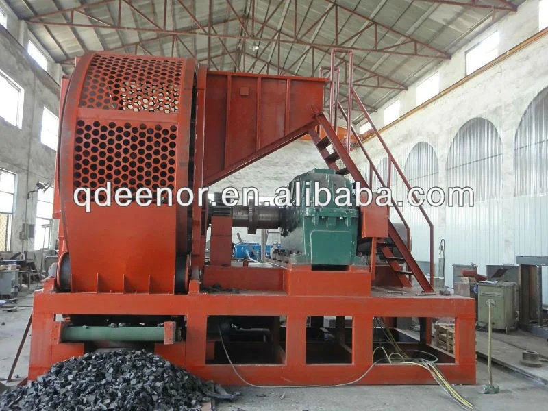 Tire Shredder Machine /Tire Blocks Recycling Machine /Rubber Powder Production Line