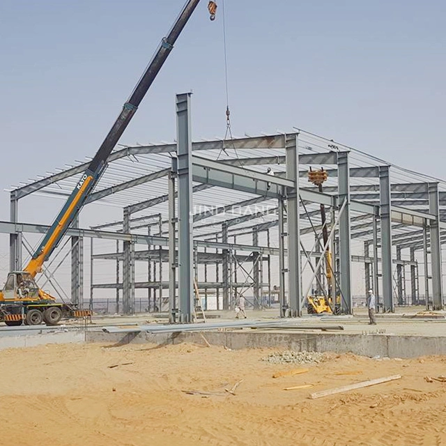 Metal Storage Building Prefab Frame Shed Prefabricated Steel Structure Warehouse Workshop with H Section Part