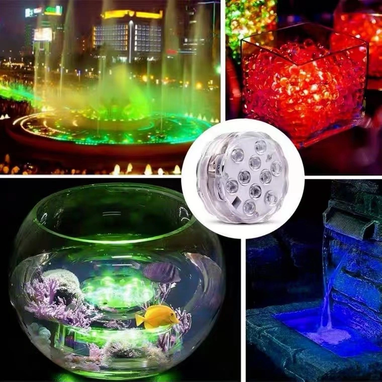 Hotook New Flower Pot Decorate Waterproof Multi-Color Pool Light Submersible Changing Swimming Pool Light