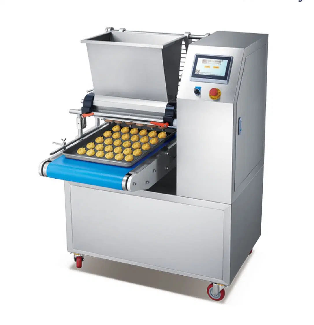 Automatic Make Bread Cook Biscuit Small Snack Cookie Depositor Two Honers Cookie Make Plant Biscuits Auto Production Line Cookies Machine Cake Maker