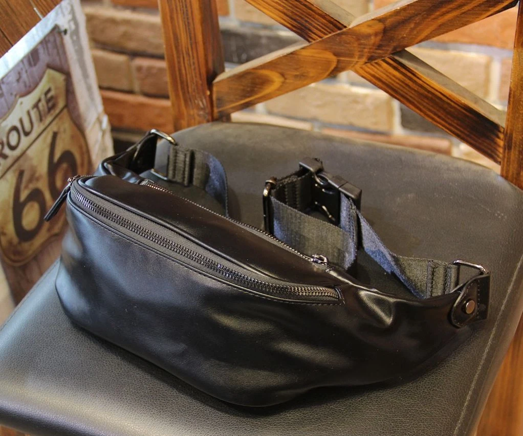 High Quality Cheap PU Leather Custom Men Messenger Bag Small School Crossbody Backpack Chest Pack Sling Bags for Men