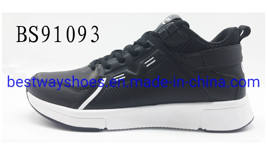 Sport Style Leather Oxford Fabric Rubber Sole Casual Shoes