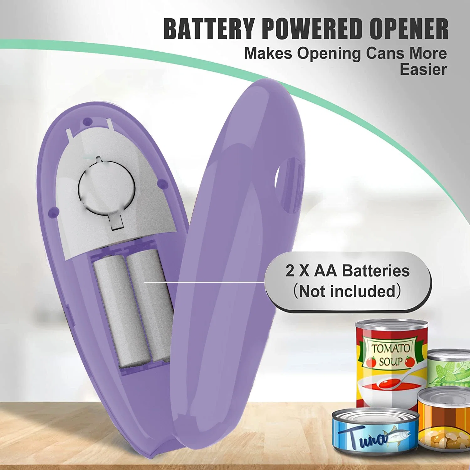 Electric Automatic Mama for Kitchen Space Saver New Battery Tall Can Opener