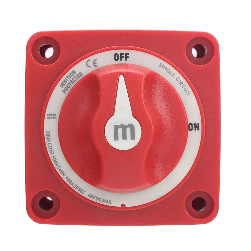 M Series 6006 Master Isolator Single Circuit Battery Disconnect Power Cut off Switch High Current 48V 300A for Yacht RV Marine