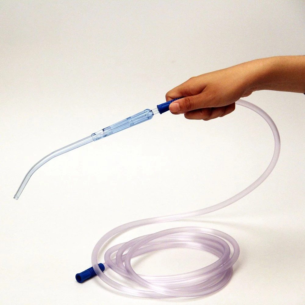 Medical Disposable Clear Suction Connection Tube with Yankauer Handle Suction Tube