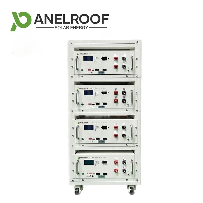 Panelroof hohe Kapazität 5kwh 10kWh 15kwh 48V 51,2V Solar Lithium Batterie mit Rackmontage