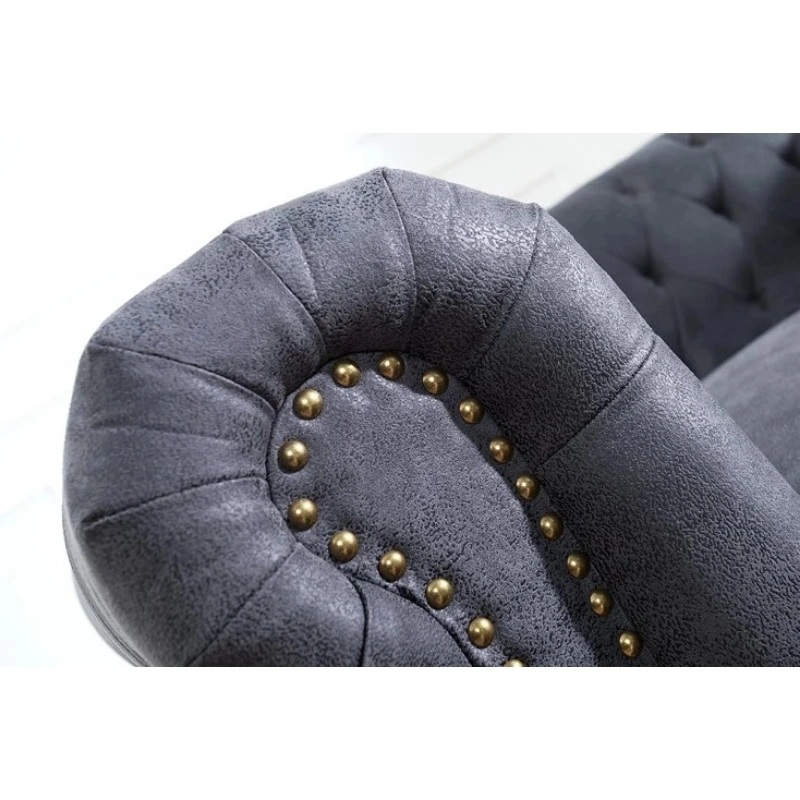 Huayang Modern Leather Fabric Home Мебель кушетка элегантный Chesterfield Sofa Производство