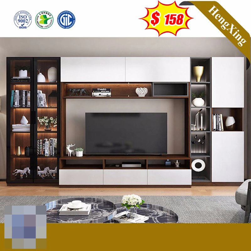 Chinese Luxury Modern Wooden Wall Cabinets Sofa Living Room TV Cabinet Set Home Furniture TV Stands with Coffee Table