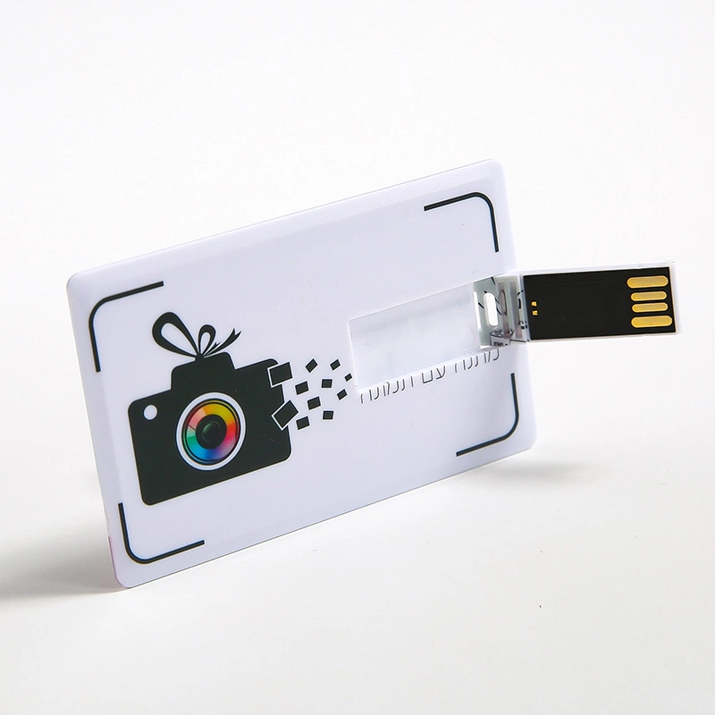 Clé USB 2.0 en forme de carte OEM avec 8 Go à 128 Go Capacité pour le cadeau promotionnel Pen Drive