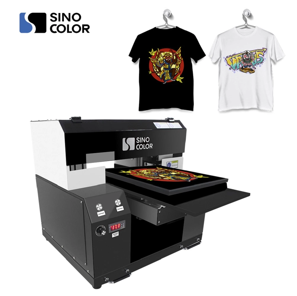 China Hot Sale A3 Size Dual Heads Photo Quality DTG Direct to Tee Shirt Printing Equipment Cost