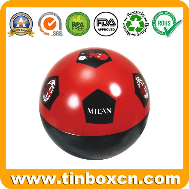 Mini Christmas Ball Tin for Candy Chocolate, Metal Gift Box