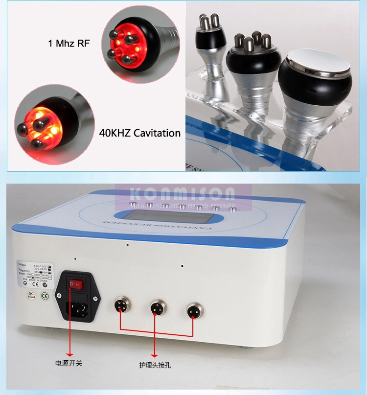 3 в 1 Потеря веса похудение машины вакуумные RF кавитации 40K салон оборудования