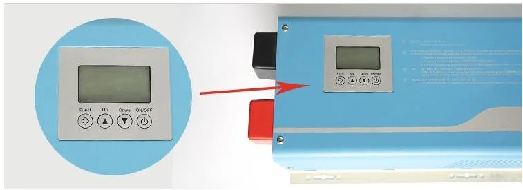 12V a 220V 10000W Onda senoidal pura Inversor de potencia del Sistema Solar en la red eléctrica con pantalla LCD