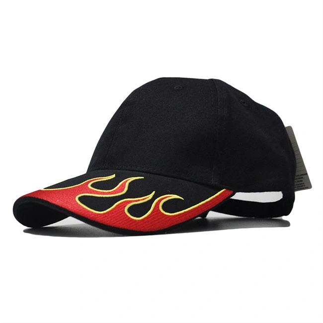 Custom Flat 3D Ebroidery Logo Baseball Cap Sport Hat