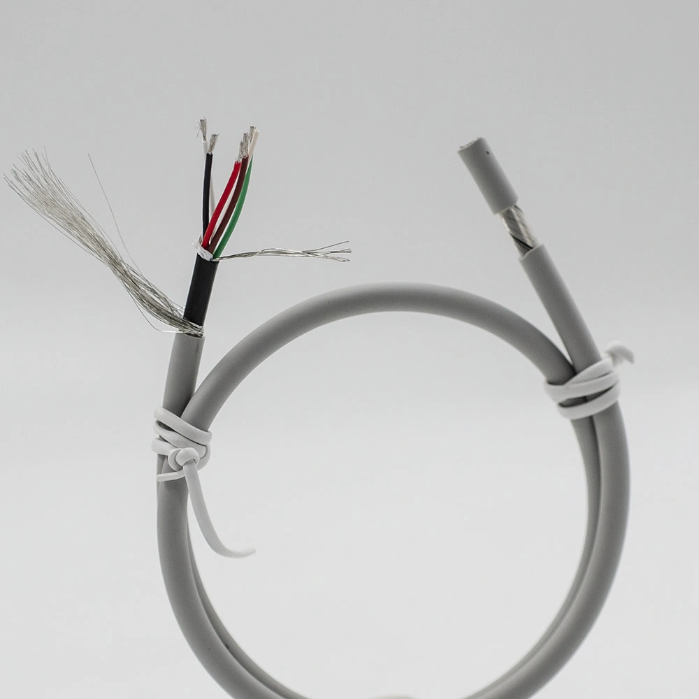 Braid Shielded 5leads ECG Lead Wires Used for Patient ECG Detection