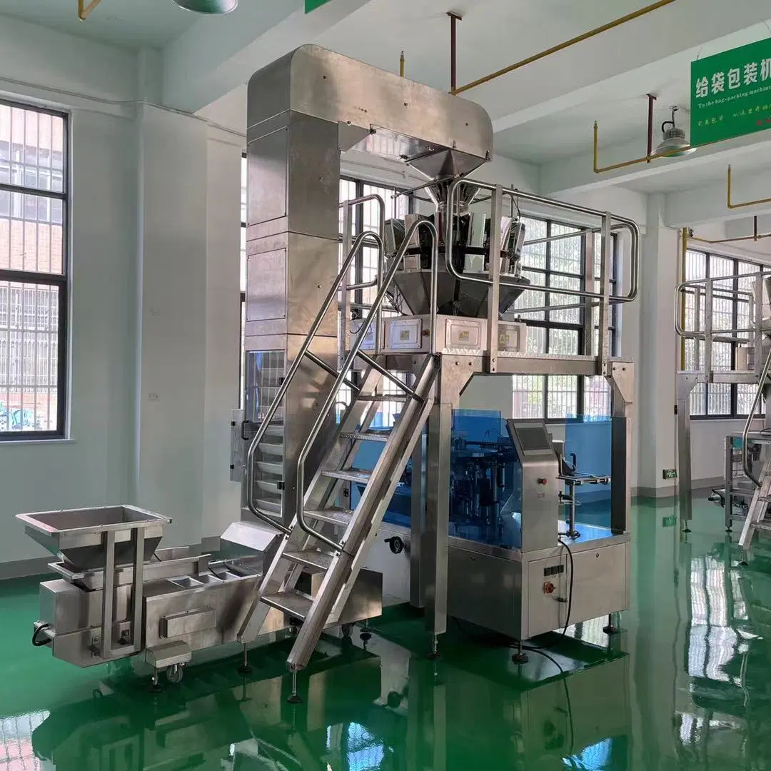 Coffee Cocoa Candy Biscuit Snack Auto Weighing Packing Machine Multihead Weigher Packaging Equipment