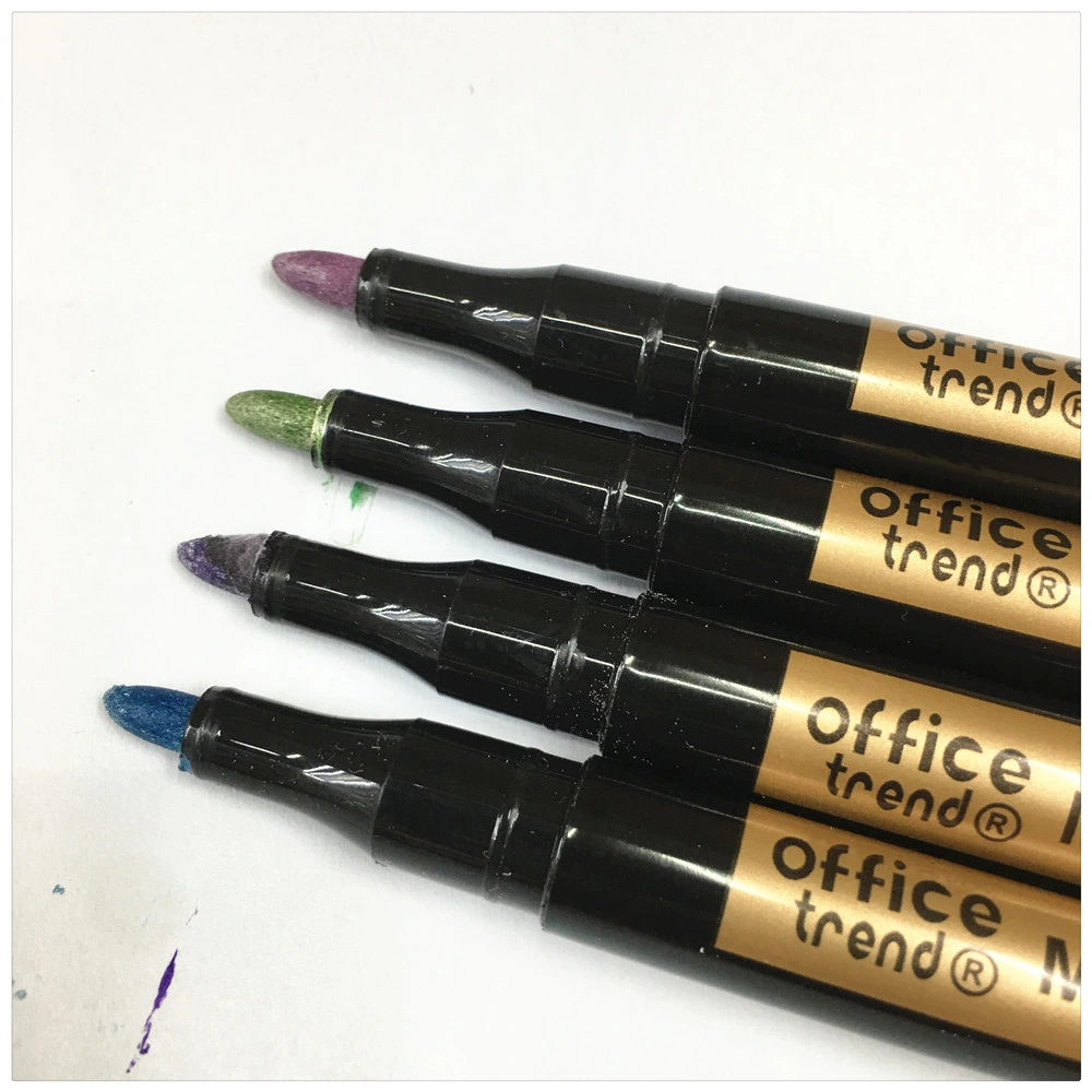 Metallic Color Marker Set Non-Toxic Stationery Office Supply