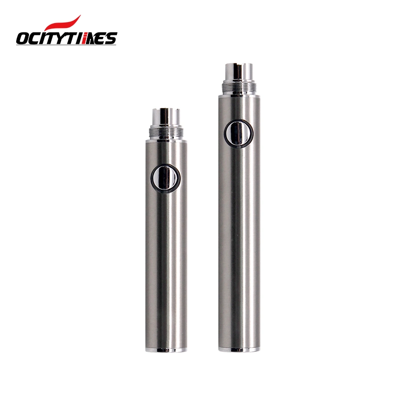 OEM Tension réglable de préchauffage jetables de gros Vape Pen Mod 510 pile bouton de filetage de la cartouche