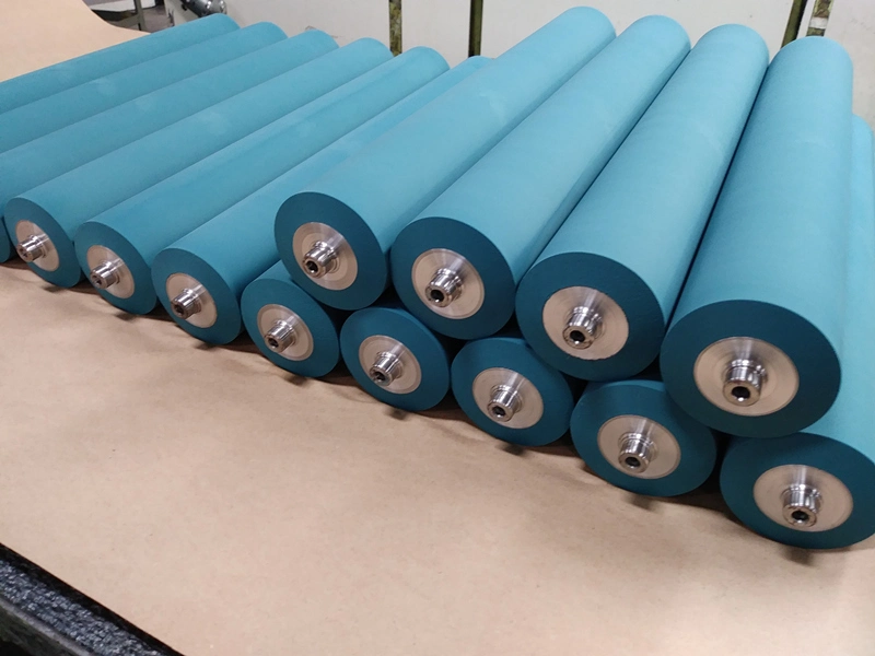 The Rubber Material of The Rubber Roller Uses Imported Rubber and Is Mixed in China