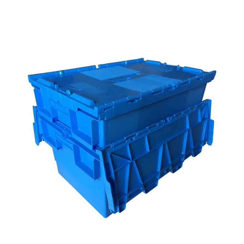 Large Logistic Distribution Stackable Plastic Tote Box Storage Containers for Moving