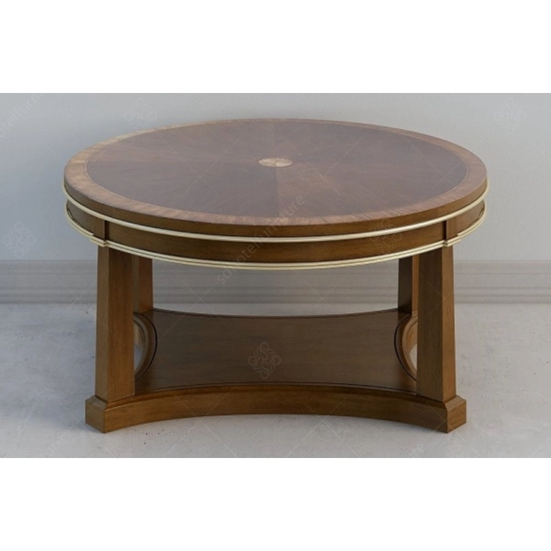 Foshan Manufacturer Wooden Hotel Coffee Table for Lobby Living Room