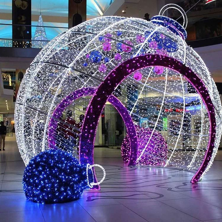 Huge Christmas Tree Decorations Giant Christmas Ball Arch for Outdoor Use