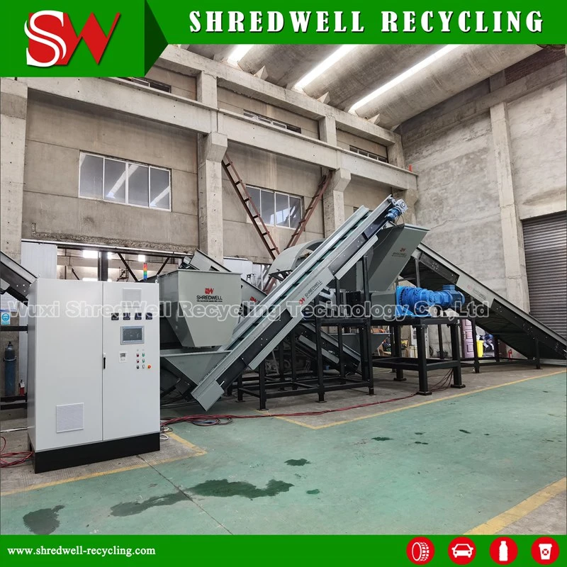 Tyre Shred Equipment with Trommel to Recycle Used/Scrap Truck/Passenger Tires