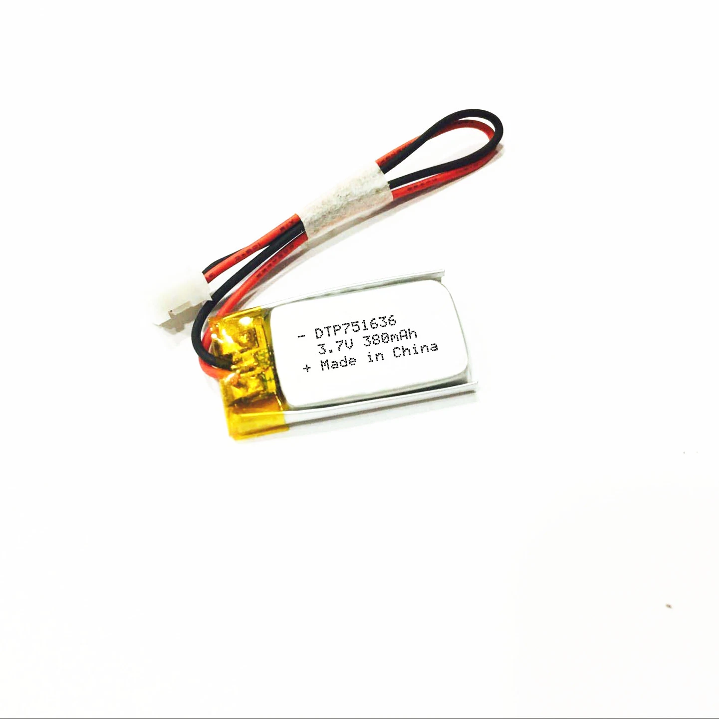 Stock 751635 350mAh Lipo Battery 3.7V Rechargeable Li-ion Battery Pack