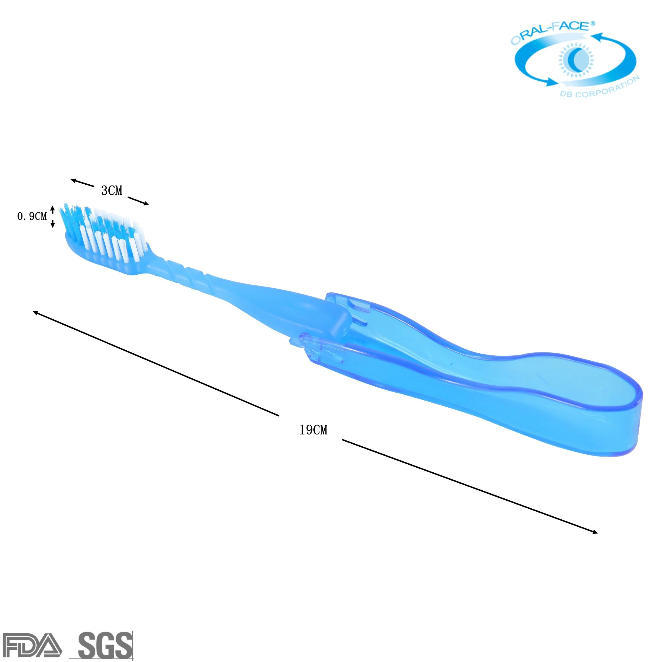 Vente chaude OEM voyage pliable nylon doux Oral Care brosse à dents