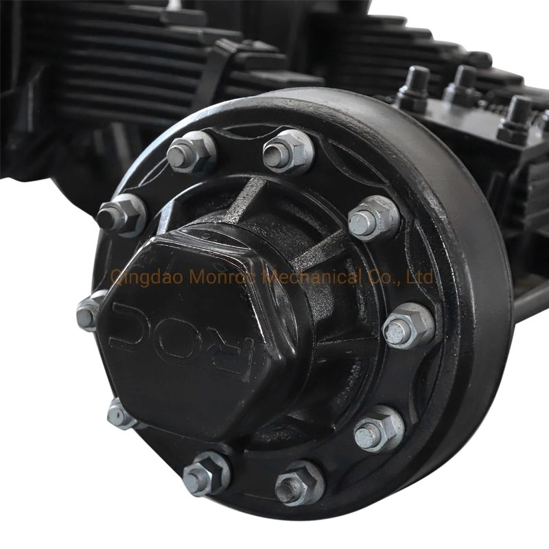 Agricultural Trailer Bogie Suspension with Steering Alxe 6-13T 80square\Leaf Spring