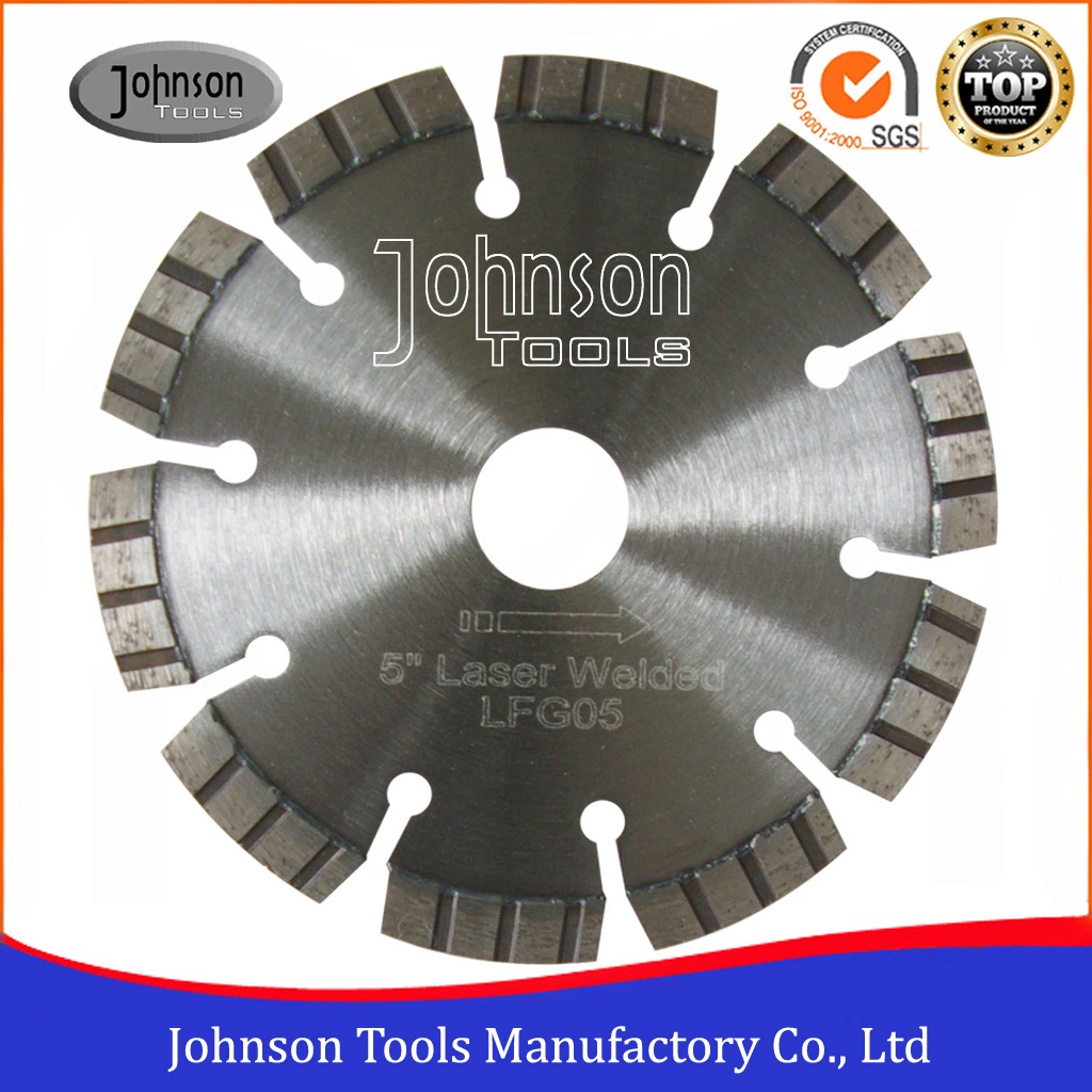5 Inch Small Size High Precision Laser Welded Diamond Turbo Reinforced Concrete Cutting Saw Blade
