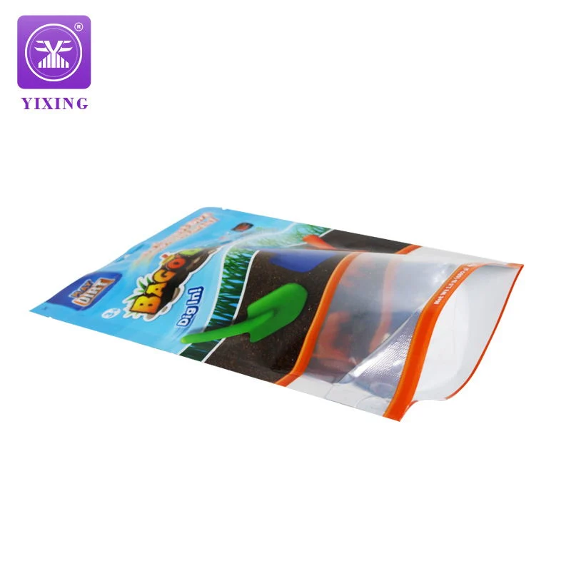 Custom Translucent Zipper Toy Plastic Packaging Transparent OPP Bag