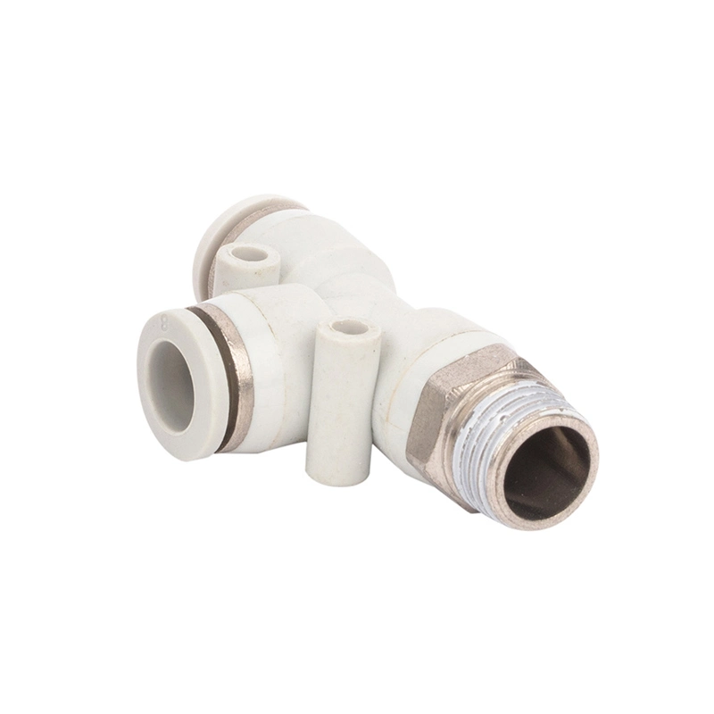 PDT Pneumatic Machine Accessories Push to Connect Pneumatic Air Tube Fittings Connector 1/8" 1/4" 3/8" 1/2"